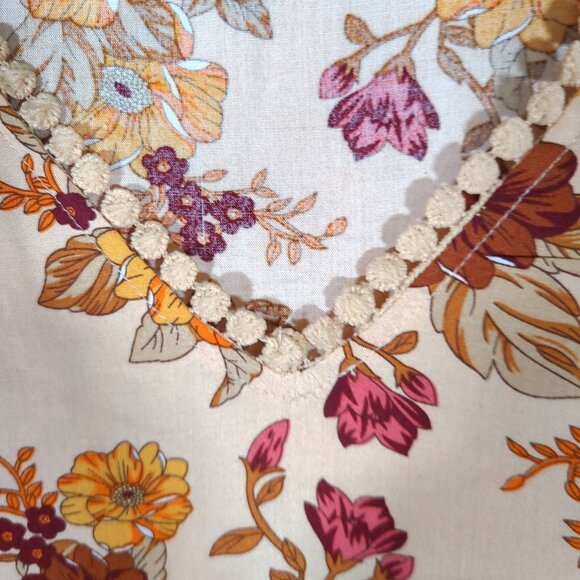 RusttyDustty NWT Size XXL Bohemia Peasant Blouse V-neck Crochet - Picture 11 of 12